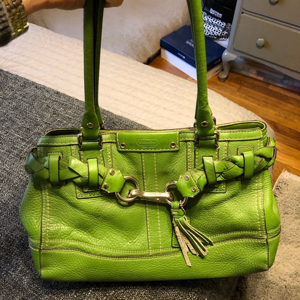 Green Coach Handbag